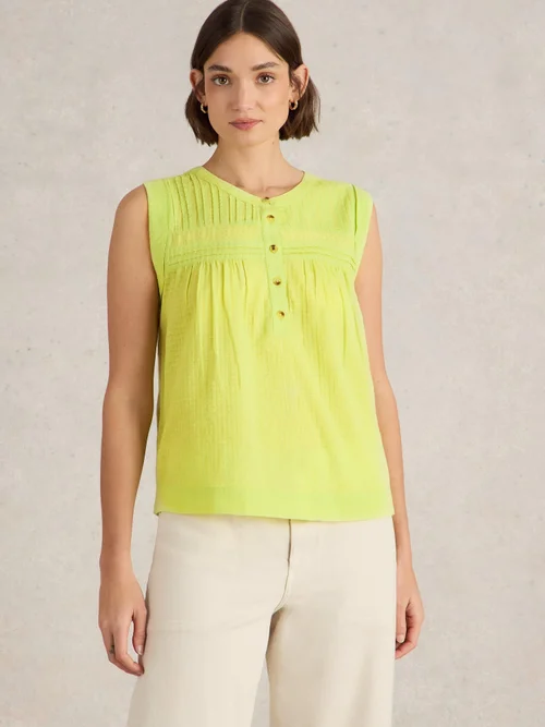 Top Isla aus Materialmix - Brt Yellow - 52 Bild 1