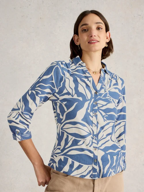Jerseybluse Annie - Navy Multi - 48 Bild 1