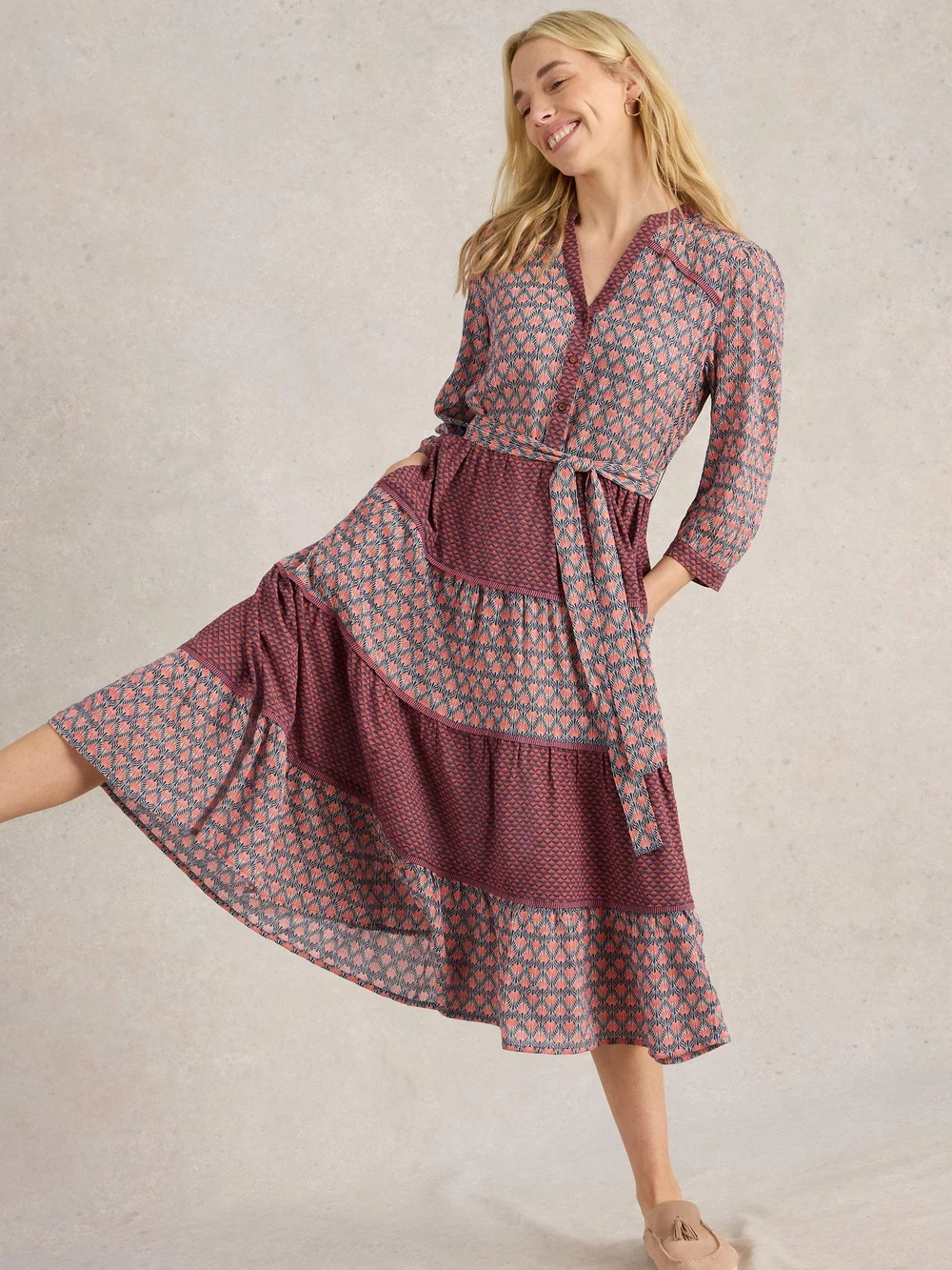 Kleid Mabel mit Mustermix - Navy Multi - 50/R Bild 1
