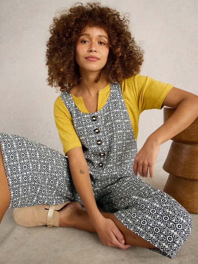 Latzhose Viola aus Leinen