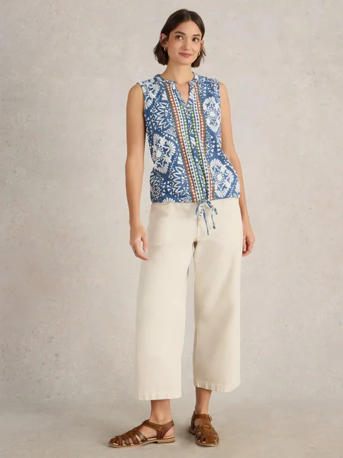 Ärmellose Bluse Tulip - Blue Pr - 52 Bild 2