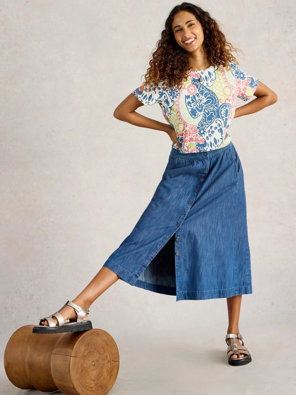 T-Shirt Abbie - Navy Multi - 48 Bild 1