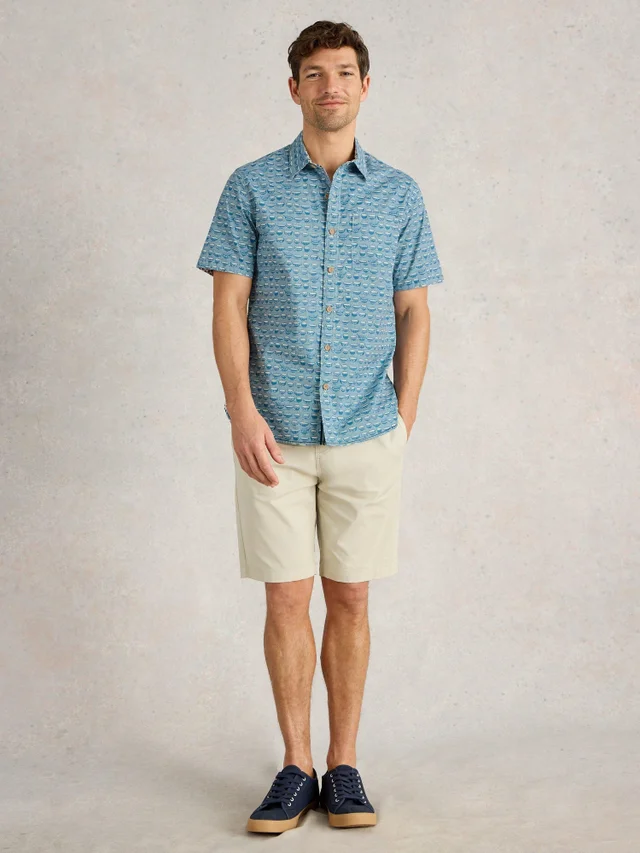 Kurzarmhemd mit Ramenprint