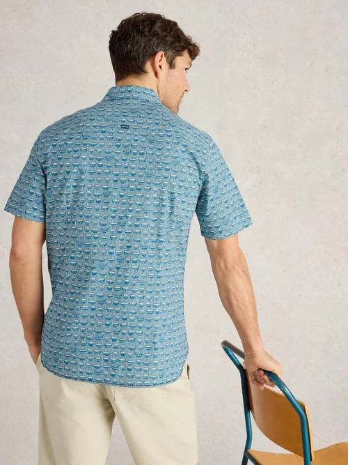 Kurzarmhemd mit Ramenprint - Blue Pr - XXXL Bild 4