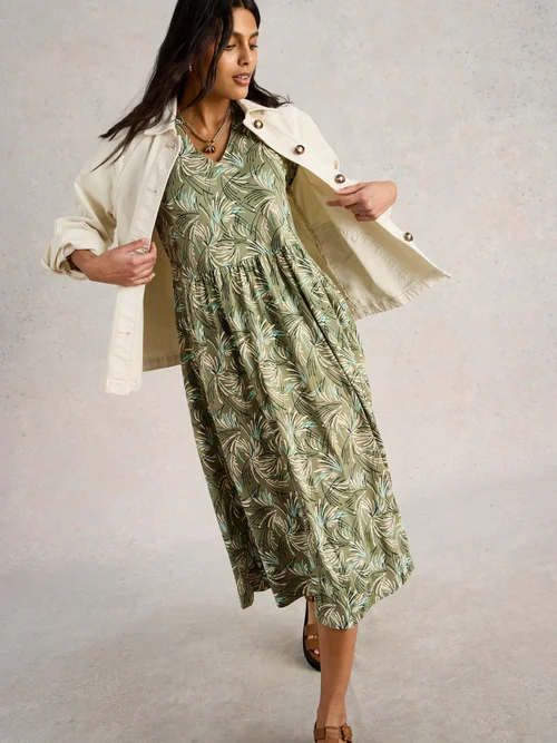 Jerseykleid Leah - Green Pr - 34/R Bild 3