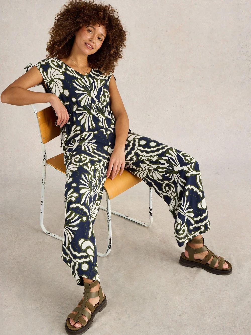 Jersey-Jumpsuit Freya - Navy Multi - XS Bild 1
