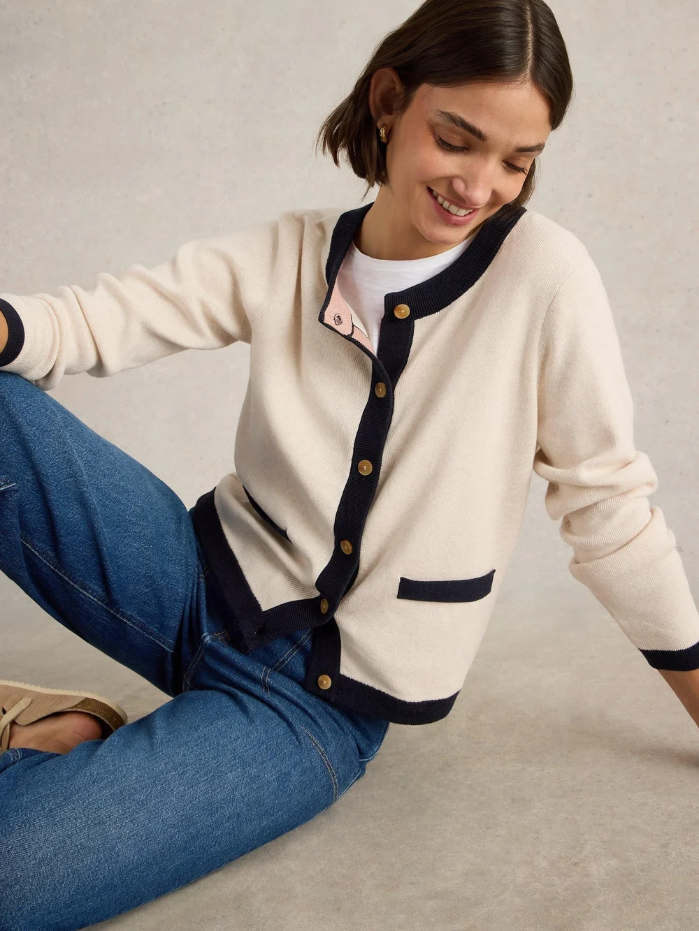 Strickjacke Charlotte - Nat Mlt - 48 Bild 1