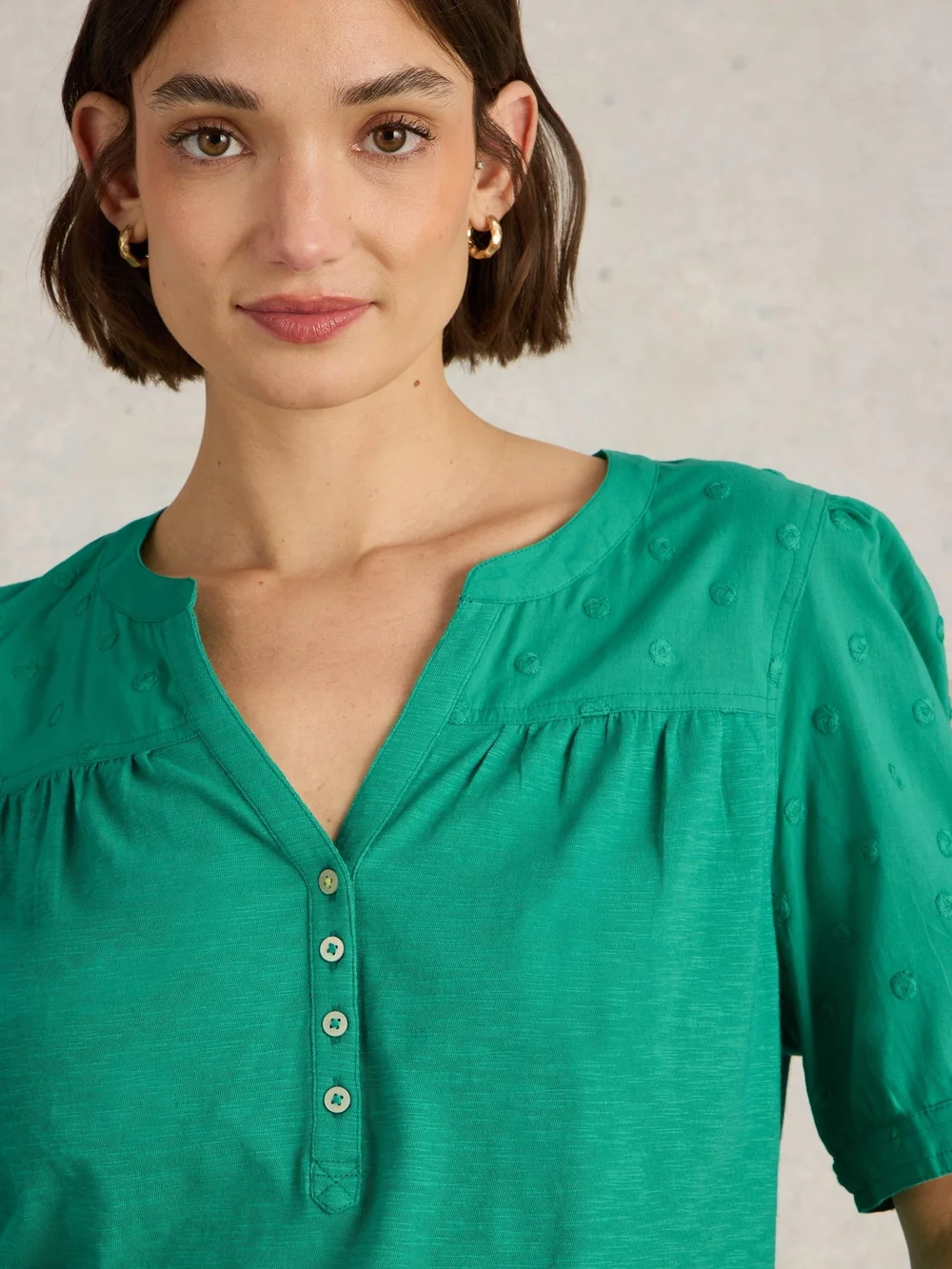 Bluse Ellie aus Bio-Baumwolle - Brt Green - 34 Bild 1