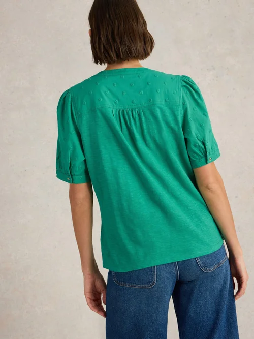 Bluse Ellie aus Bio-Baumwolle - Brt Green - 52 Bild 4