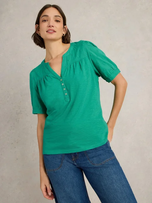 Bluse Ellie aus Bio-Baumwolle - Brt Green - 52 Bild 3