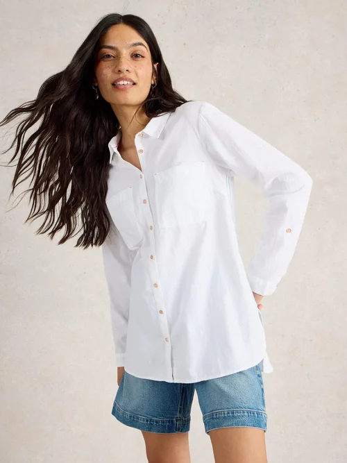 Lange Bluse Sophie - Pale Ivory - 44/R Bild 1