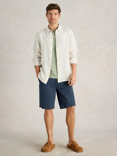 Leinenhemd Keswick Langarm - Bril White - XL Bild 2