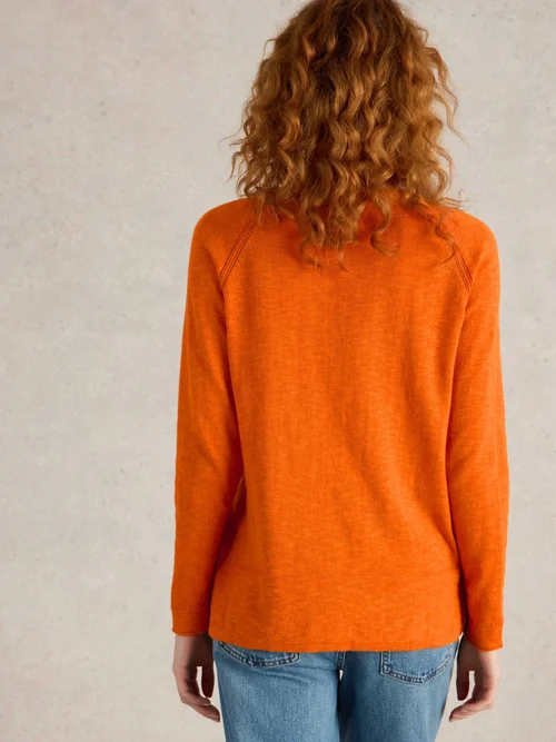 Pullover Naria aus Leinenmischung - Brt Orange - 52 Bild 4