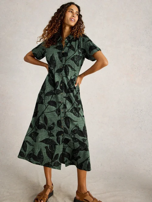 Blusenkleid Rua aus Jersey - Green Pr - 52/R Bild 3