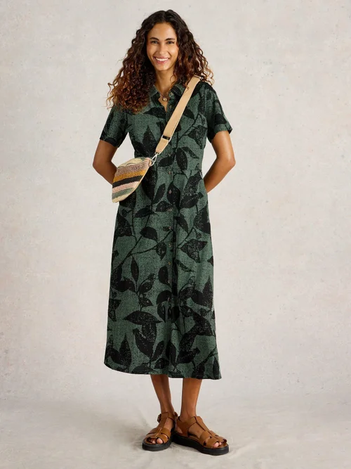 Blusenkleid Rua aus Jersey - Green Pr - 52/R Bild 2