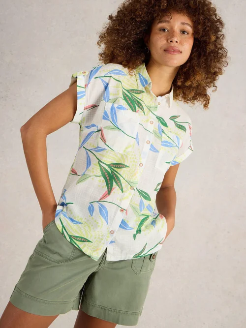 Bluse Ellie aus Bio-Baumwolle - Ivory Pr - 52 Bild 3