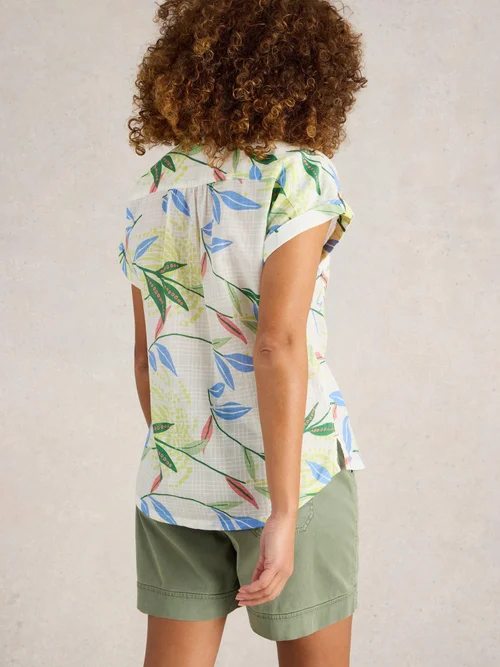 Bluse Ellie aus Bio-Baumwolle - Ivory Pr - 52 Bild 4