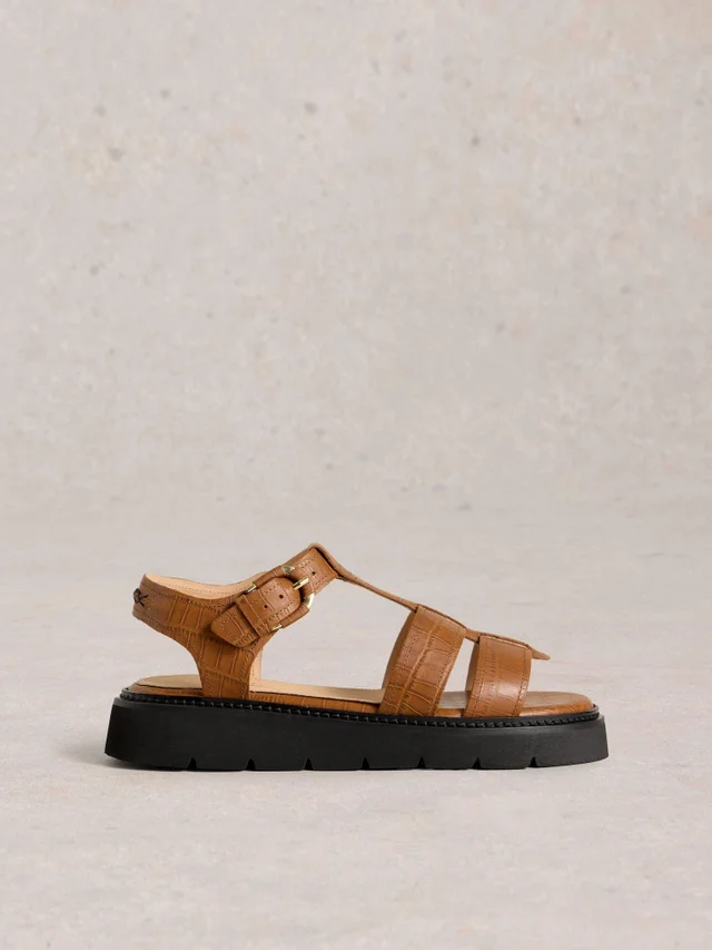 Ledersandalen Rose