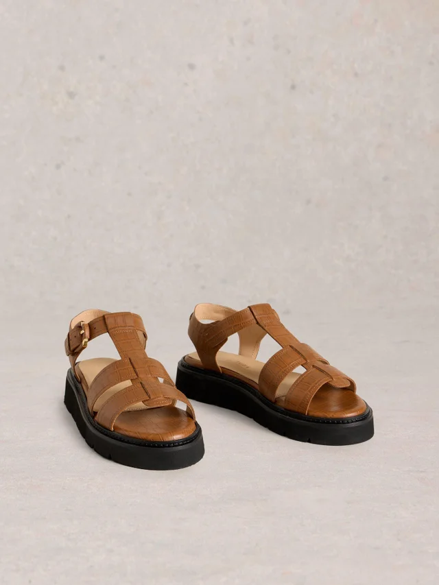 Ledersandalen Rose