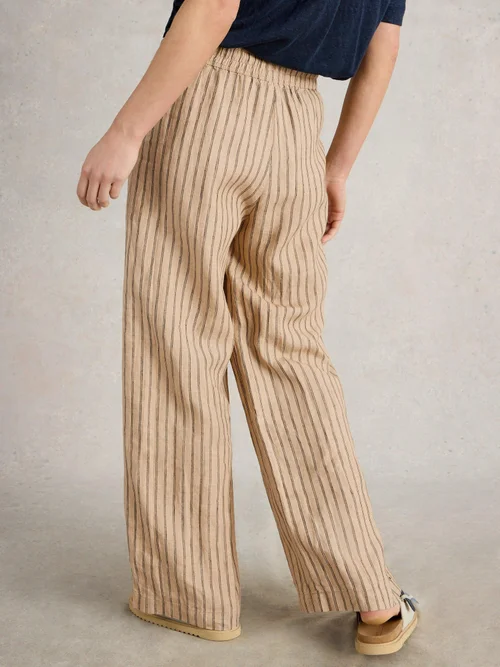 Leinenhose Belle mit weitem Bein - Nat Mlt - 34/R Bild 4
