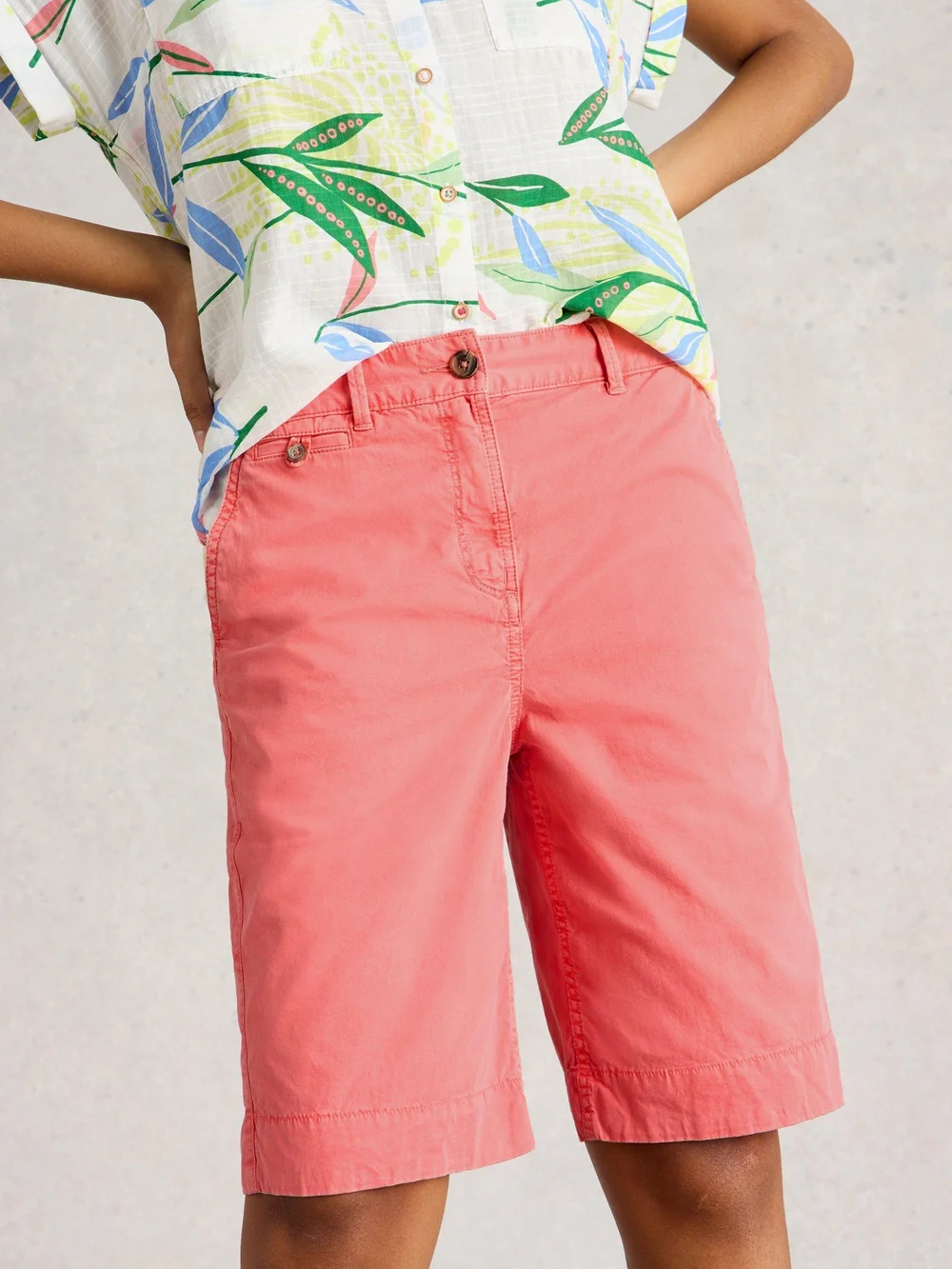 Shorts Hayley aus Bio-Baumwolle - Mid Pink - 52/R Bild 1