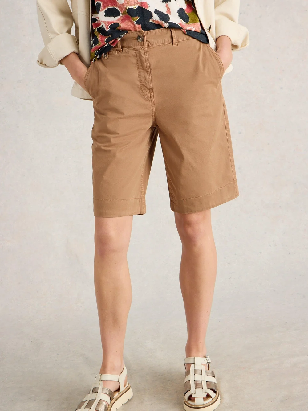 Shorts Hayley aus Bio-Baumwolle - Mid Tan - 52/R Bild 1