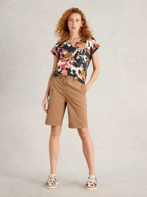 Shorts Hayley aus Bio-Baumwolle - Mid Tan - 44/R Bild 2