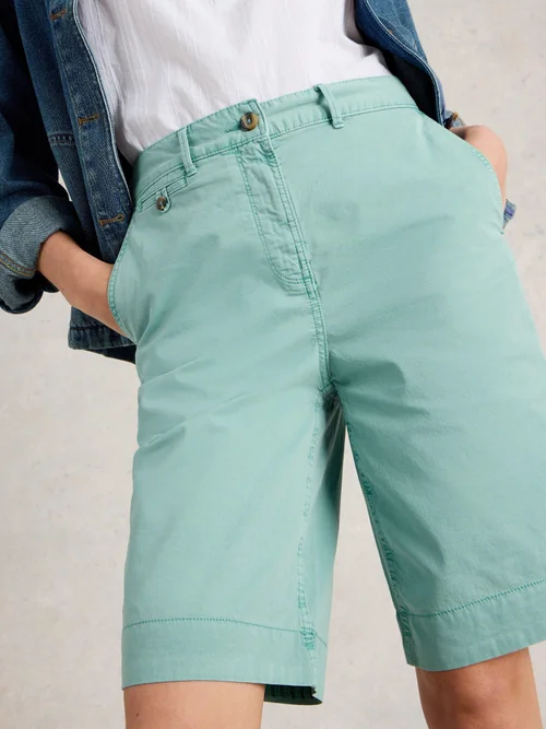 Shorts Hayley aus Bio-Baumwolle - Mid Teal - 48/R Bild 1