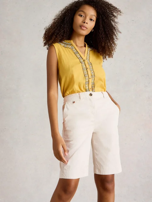 Shorts Hayley aus Bio-Baumwolle - Nat White - 52/R Bild 3