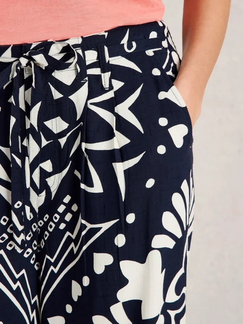 Hose Farah mit weitem Bein - Navy Multi - 44/R Bild 3