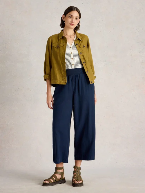 Culotte Shelly aus Leinenmischung - Dark Navy - 50/R Bild 2