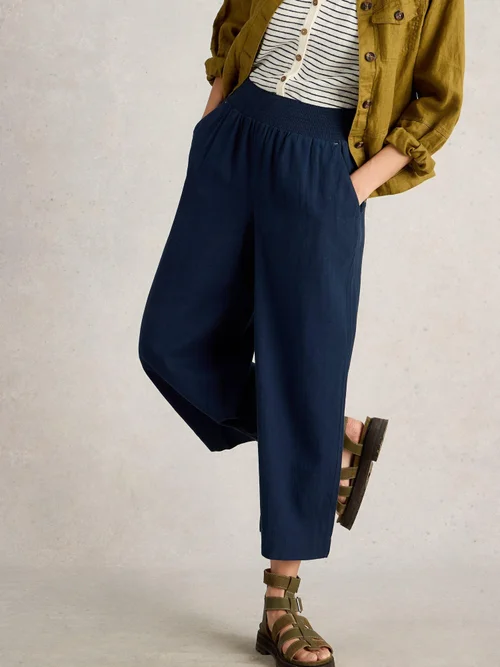 Culotte Shelly aus Leinenmischung - Dark Navy - 50/R Bild 1