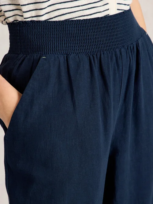 Culotte Shelly aus Leinenmischung - Dark Navy - 50/R Bild 3