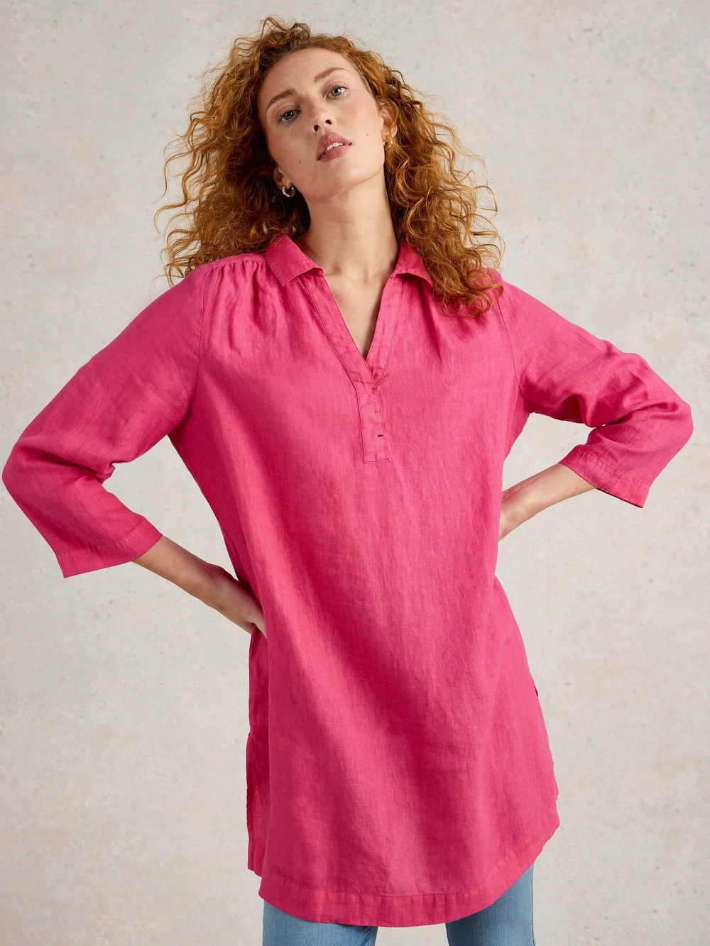Leinentunika Blake - Brt Pink - 52/R Bild 1