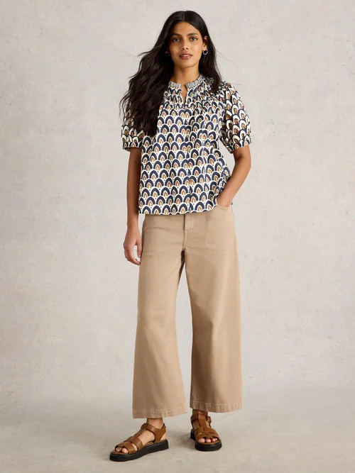 Top Ariel mit Print-Mix - Navy Pr - 40 Bild 2