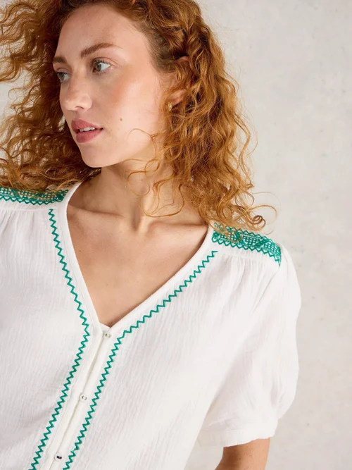 Bluse Gianna - White Mlt - 50 Bild 3