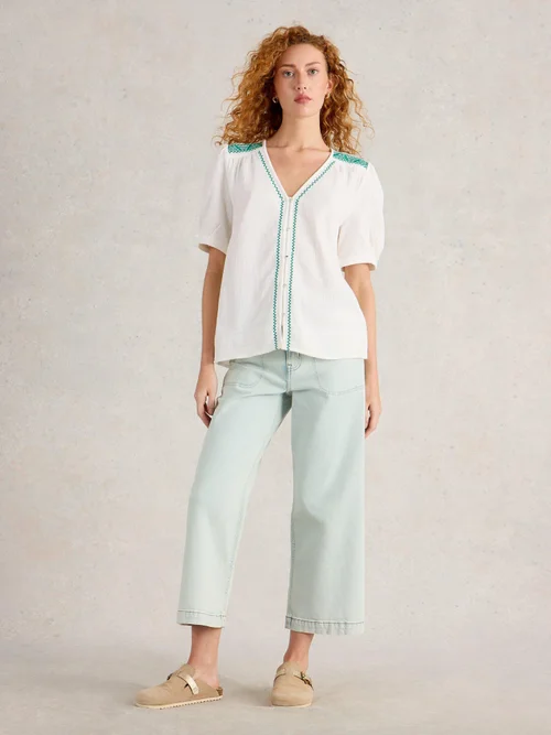 Bluse Gianna - White Mlt - 50 Bild 2