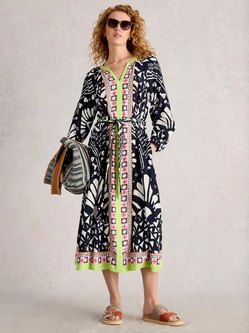 Midikleid Liv - Navy Multi - 40/R Bild 2