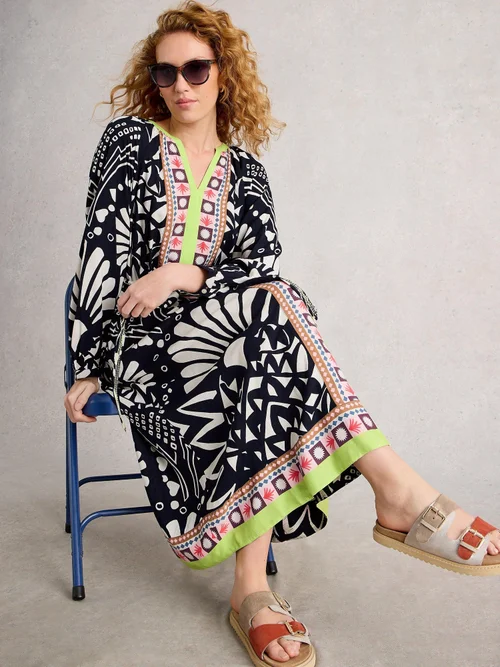 Midikleid Liv - Navy Multi - 52/R Bild 3