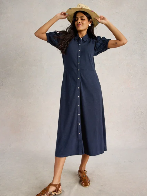 Besticktes Kleid Rua - Dark Navy - 42/R Bild 1