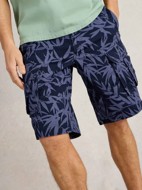 Halsall Cargoshorts aus Bio-Baumwolle - Navy Pr - 38/R Bild 3