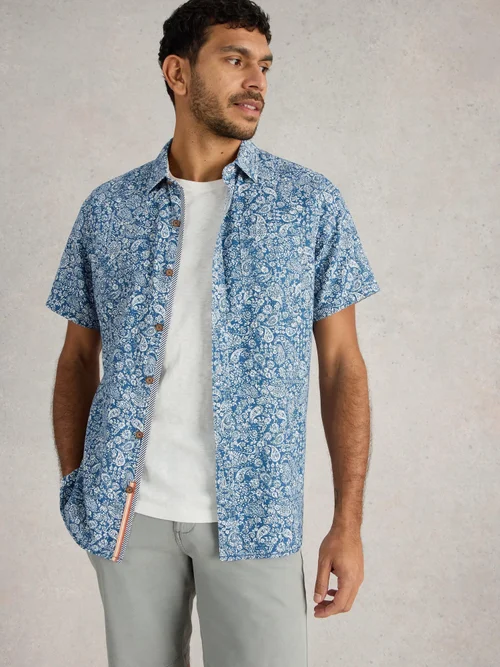 Hemd Finsbury mit Paisley-Print - Blue Pr - XL Bild 1