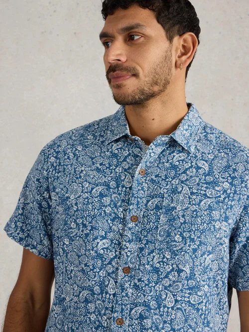 Hemd Finsbury mit Paisley-Print - Blue Pr - XL Bild 3