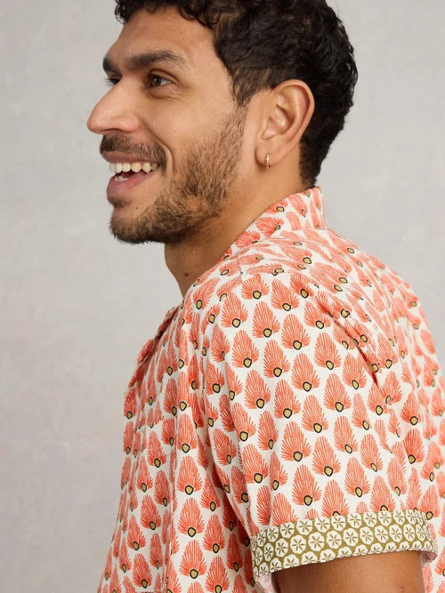 Hemd Hayle mit Fächerprint - White Pr - XXXL Bild 3