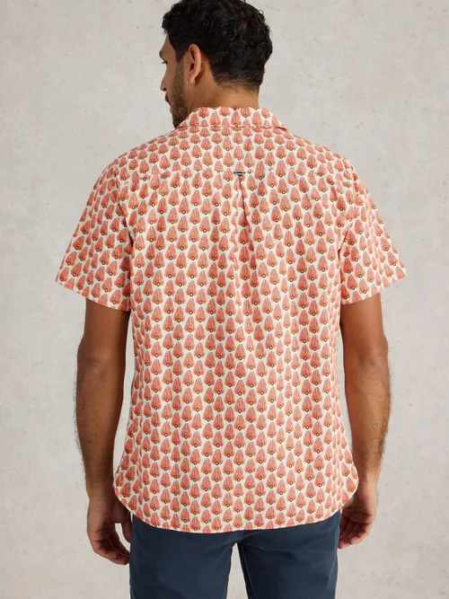 Hemd Hayle mit Fächerprint - White Pr - M Bild 4