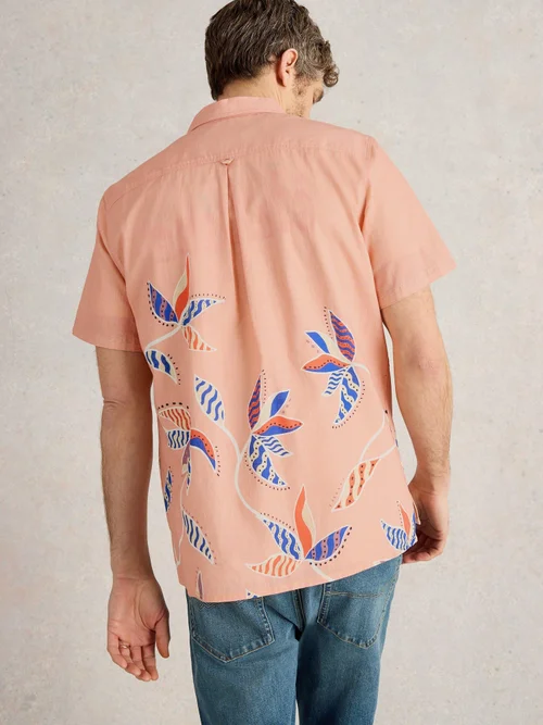 Hemd Finsbury mit Blätterprint - Pink Pr - XXL Bild 4