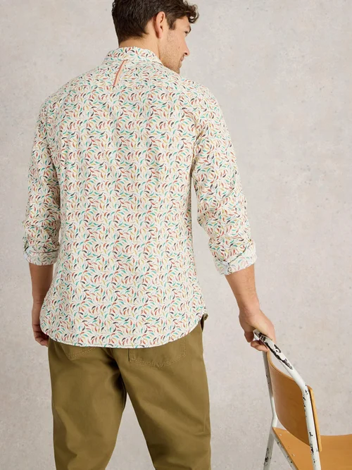 Hemd Salcombe mit Chiliprint - White Pr - XXXL Bild 4