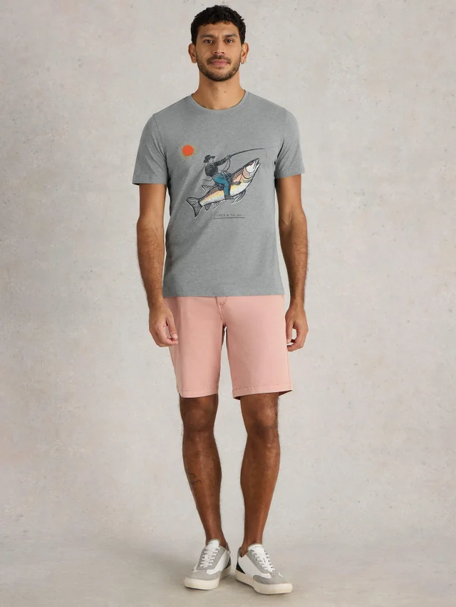 T-Shirt Abersoch mit Fisch-Motiv