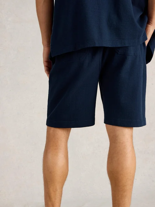 Gerippte Jerseyshorts - Dark Navy - XXXL Bild 4
