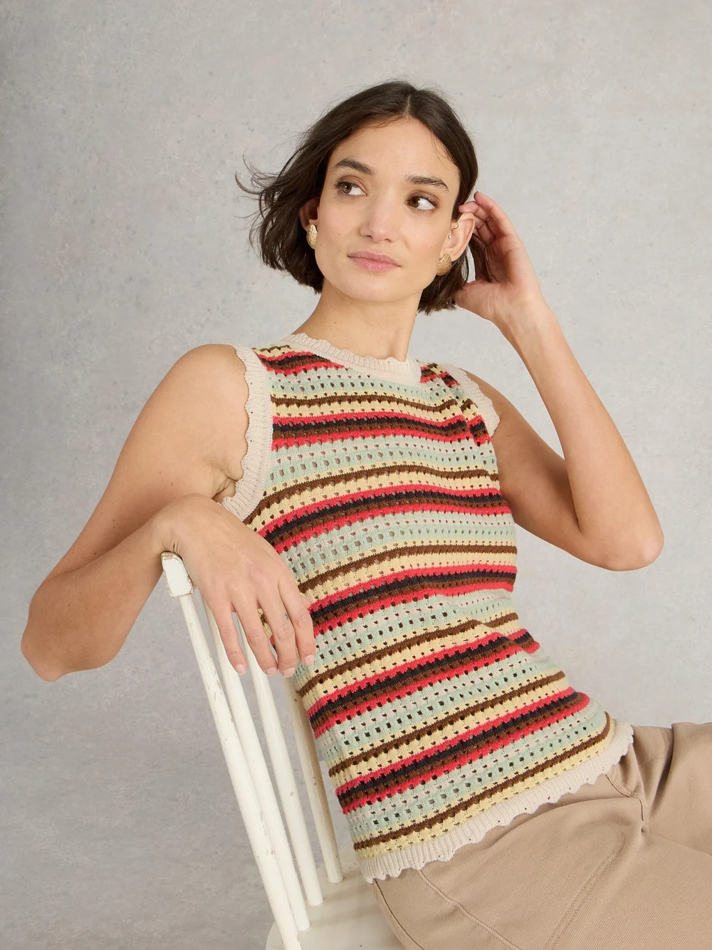 Stricktanktop Sunny - Nat Mlt - XL Bild 1